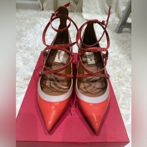 Valentino coral Strappy Heels